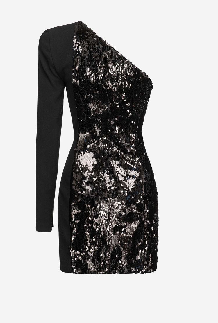 Women's Pinko Sequins Dress Black | Australia-62137959