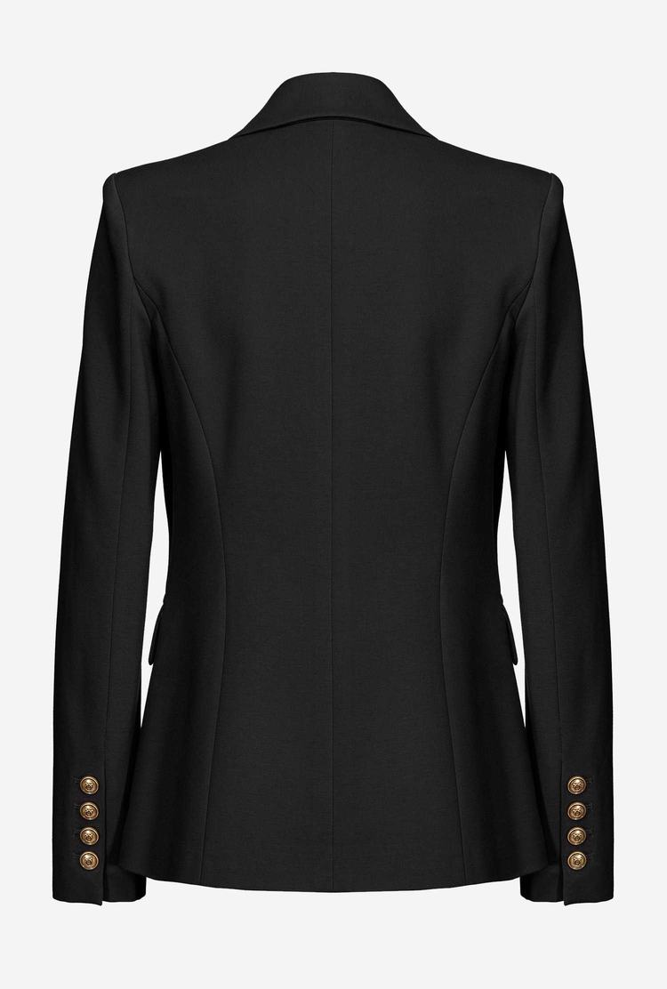 Women's Pinko Single-breasted Blazers Black | Australia-19342789