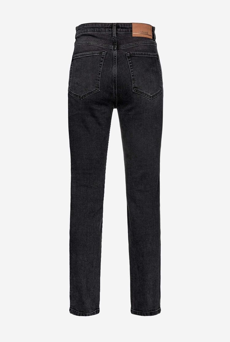 Women's Pinko Skinny Black Denim Jeans Black | Australia-01234799