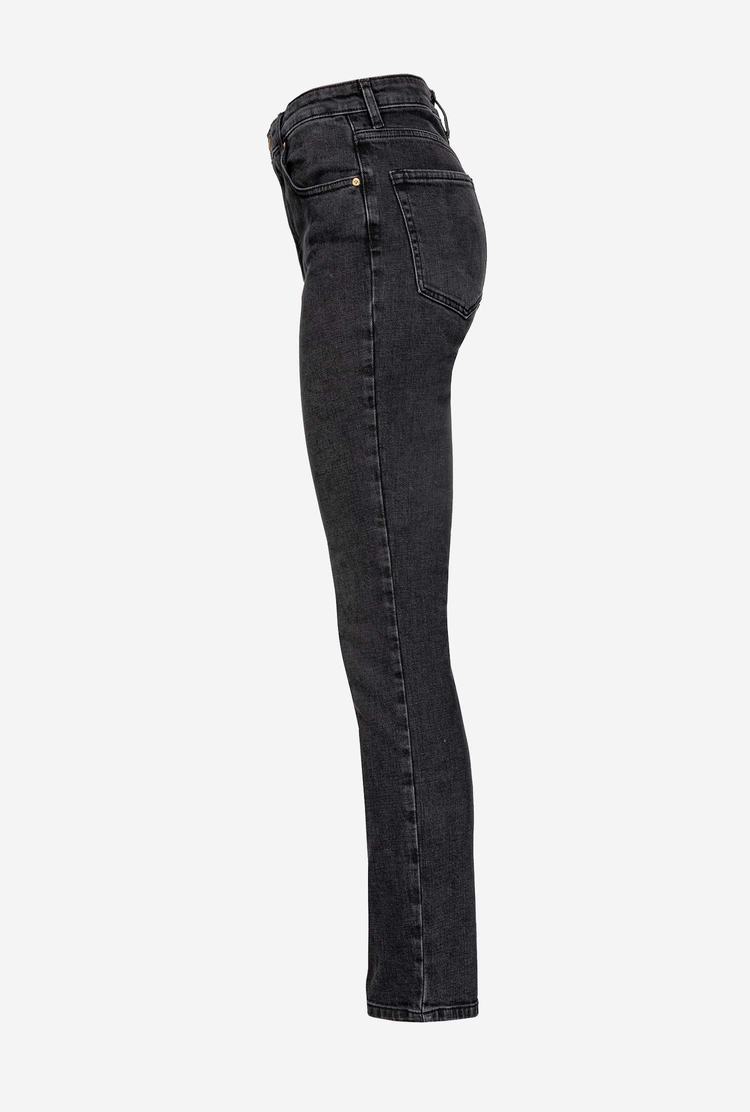 Women's Pinko Skinny Black Denim Jeans Black | Australia-01234799