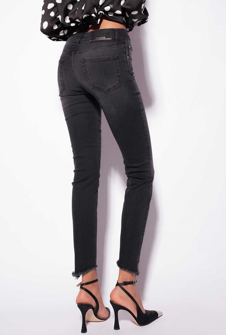 Women's Pinko Skinny Black Stretch Denim Jeans Black | Australia-32957149