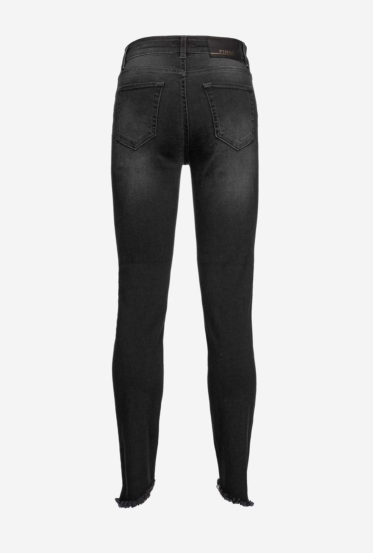 Women's Pinko Skinny Black Stretch Denim Jeans Black | Australia-32957149