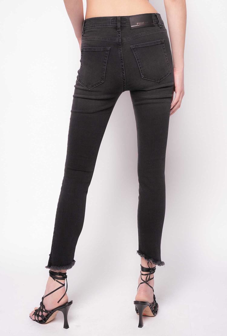 Women's Pinko Skinny Black Stretch Denim Jeans Black | Australia-73029189