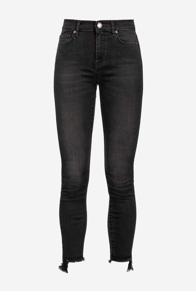 Women's Pinko Skinny Black Stretch Denim Jeans Black | Australia-73029189