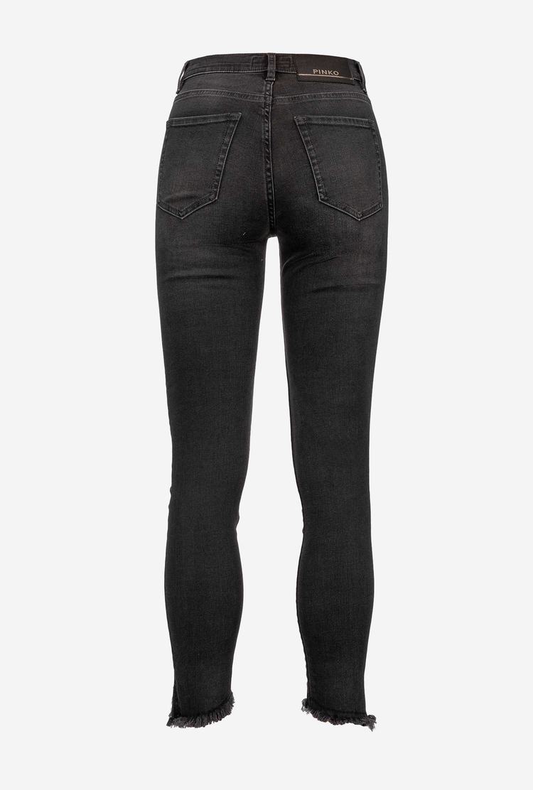 Women's Pinko Skinny Black Stretch Denim Jeans Black | Australia-73029189