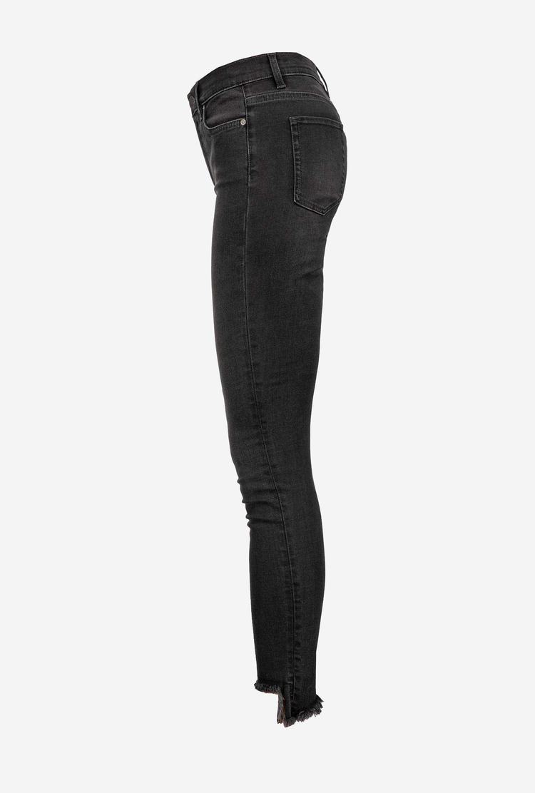 Women's Pinko Skinny Black Stretch Denim Jeans Black | Australia-73029189