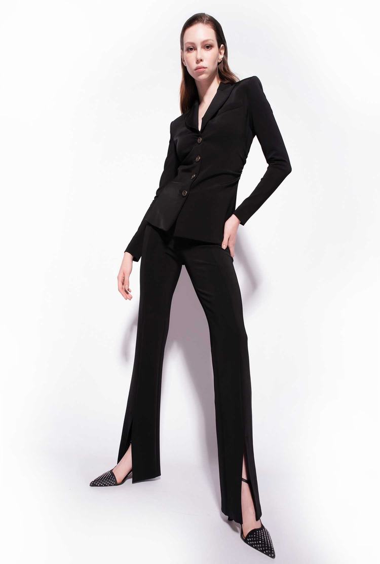 Women's Pinko Slim-fit In Technical Fabric Blazers Black | Australia-98026519