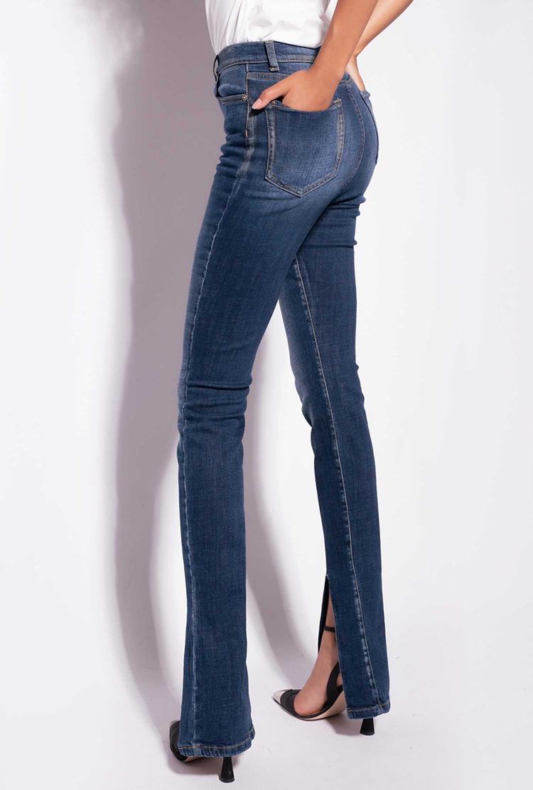 Women's Pinko Slit Jeans Blue | Australia-74651209