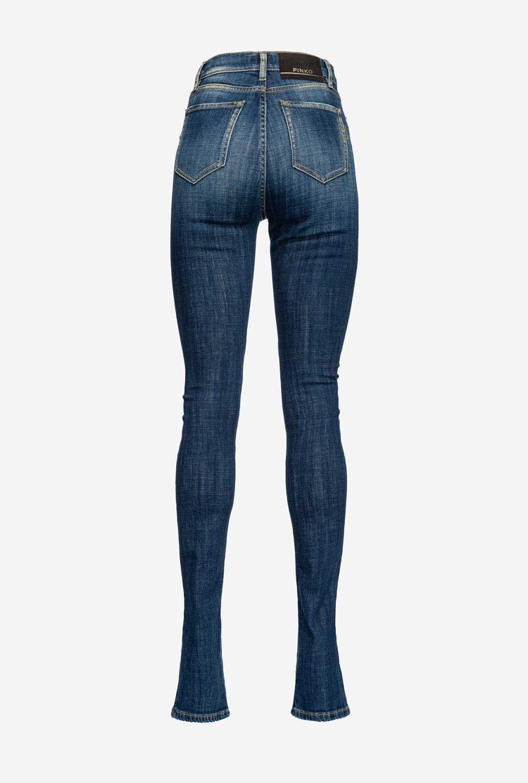 Women's Pinko Slit Jeans Blue | Australia-74651209