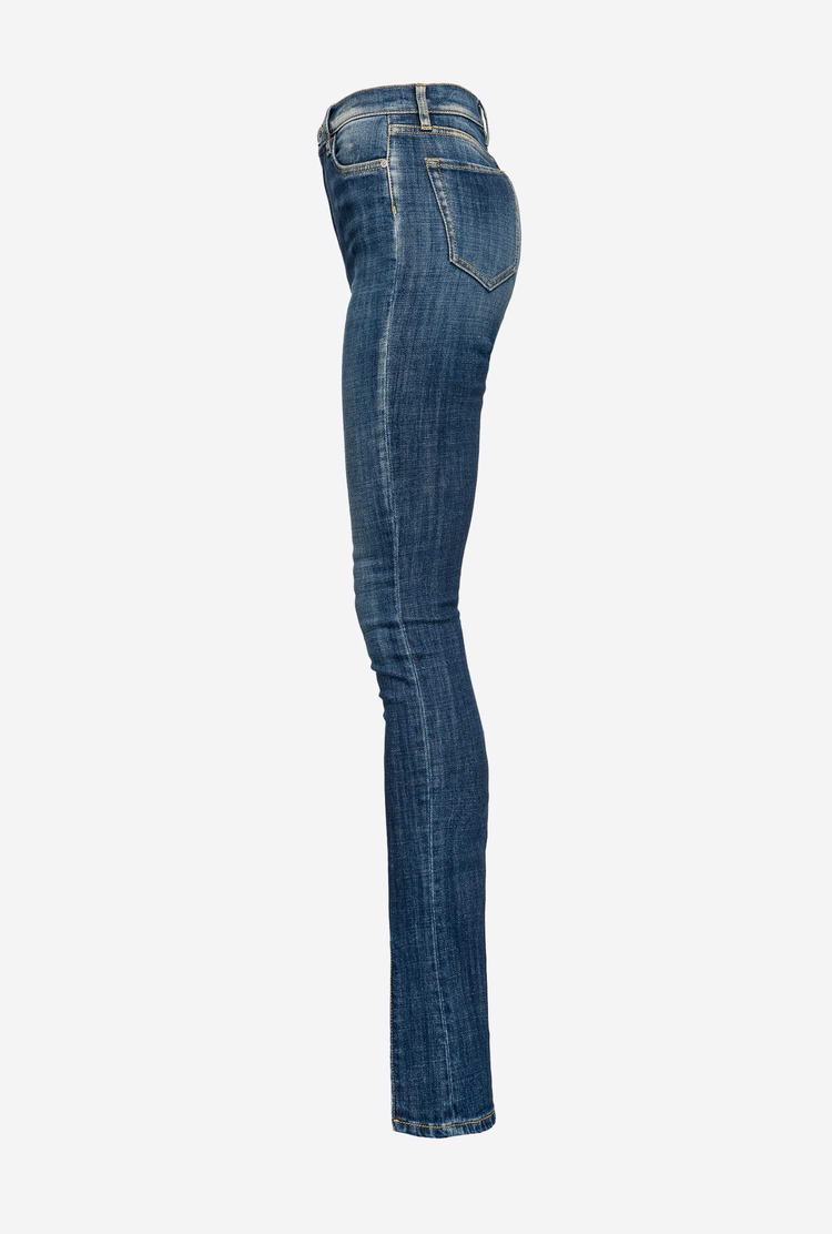 Women's Pinko Slit Jeans Blue | Australia-74651209