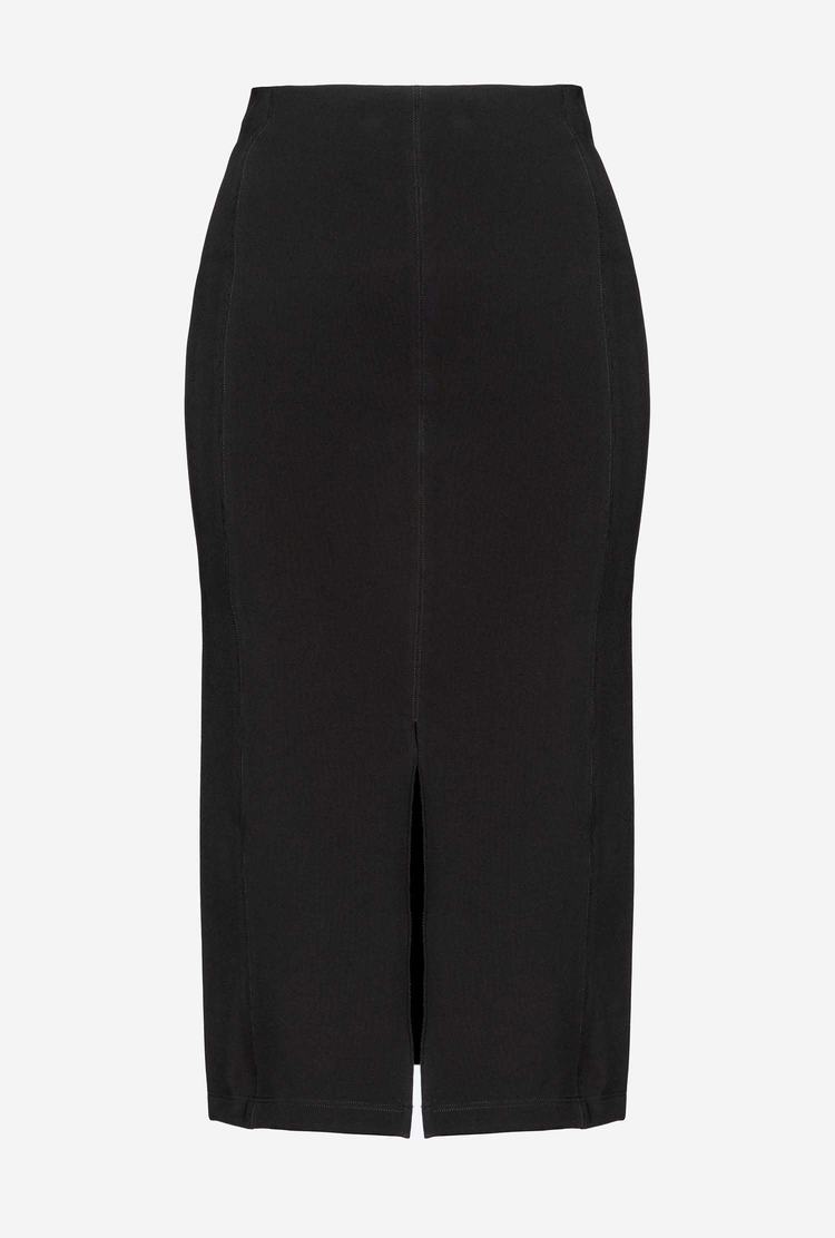 Women's Pinko Slit Skirts Black | Australia-08731599