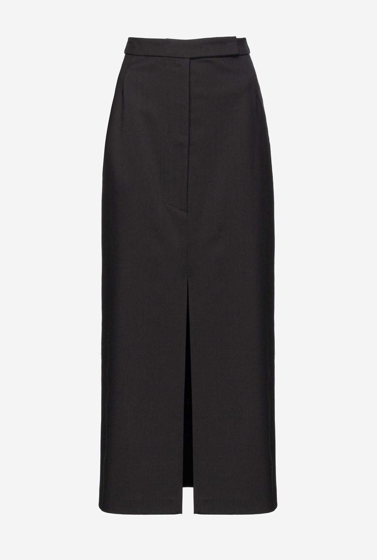 Women's Pinko Slit Skirts Black | Australia-14365709