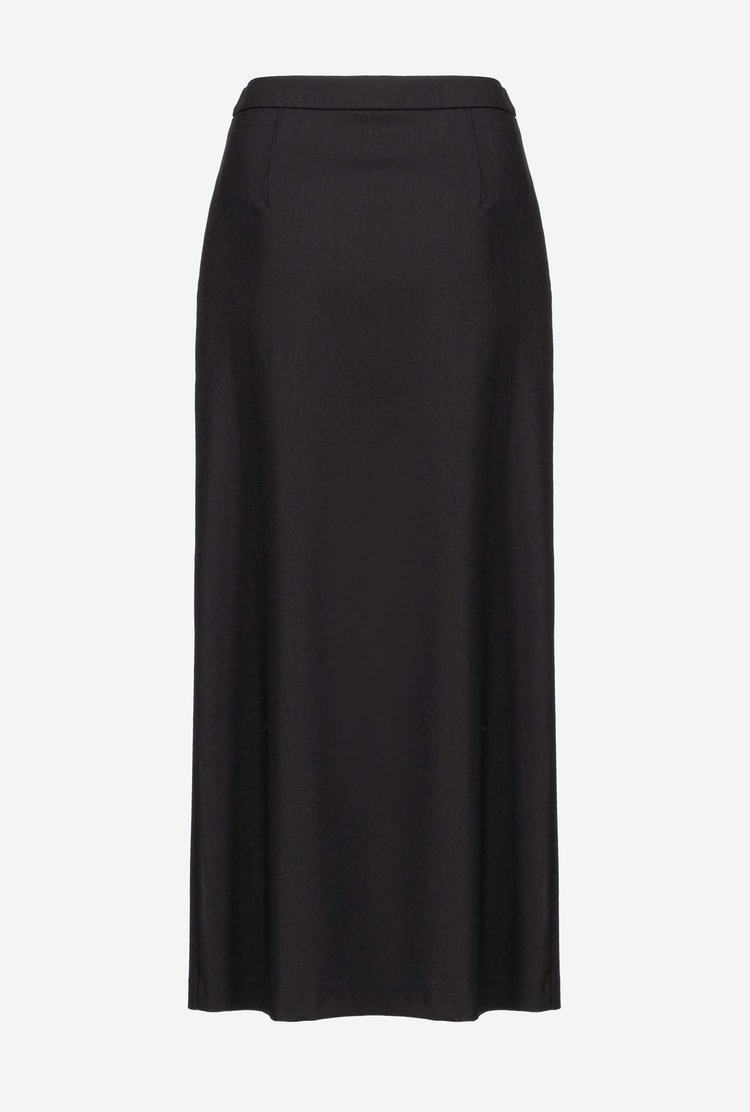 Women's Pinko Slit Skirts Black | Australia-14365709