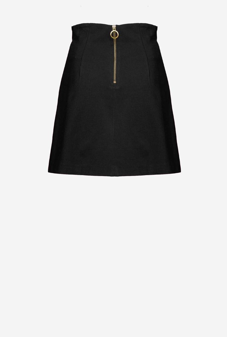 Women's Pinko Slit Skirts Black | Australia-46398579