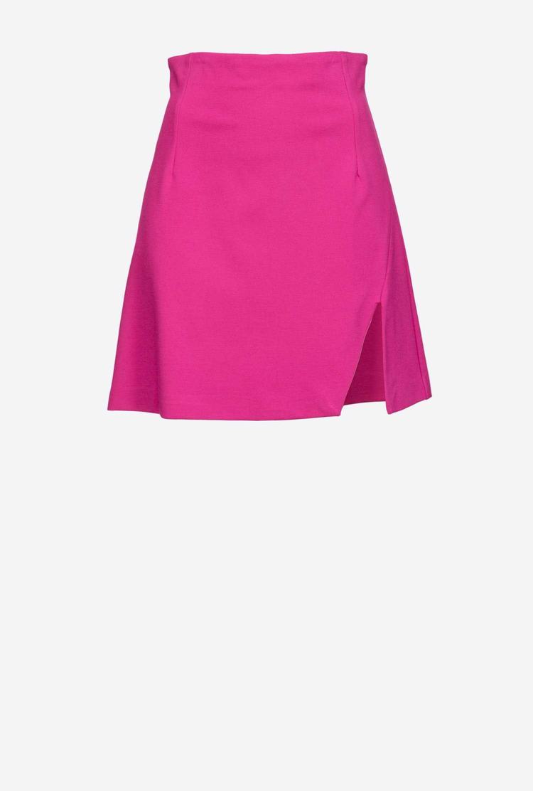 Women's Pinko Slit Skirts Fuchsia | Australia-20863519