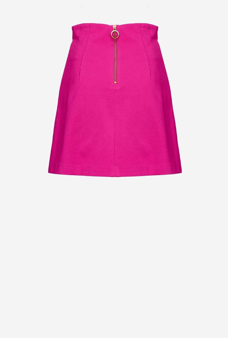 Women's Pinko Slit Skirts Fuchsia | Australia-20863519