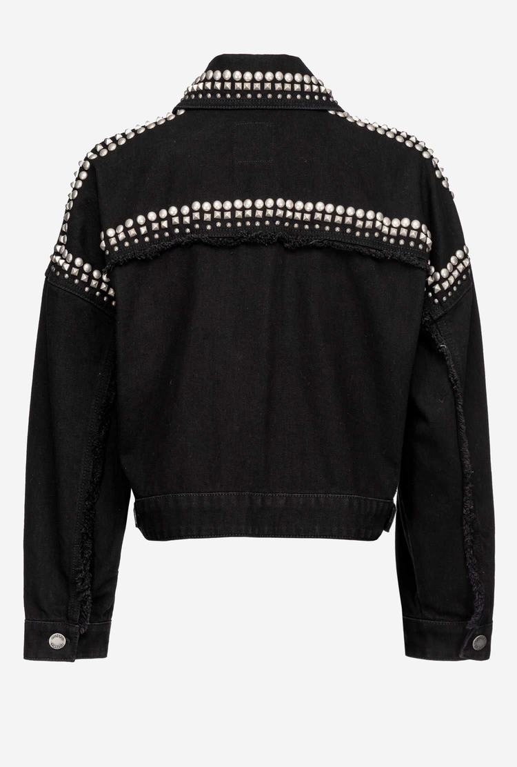 Women's Pinko Studs Jackets Black | Australia-63241879