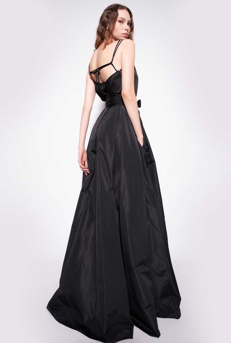 Women's Pinko Taffeta Maxi Skirts Black | Australia-98437129