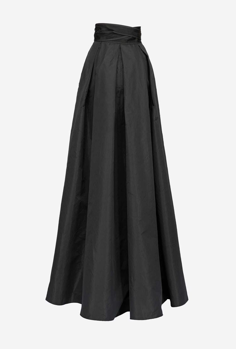 Women's Pinko Taffeta Maxi Skirts Black | Australia-98437129