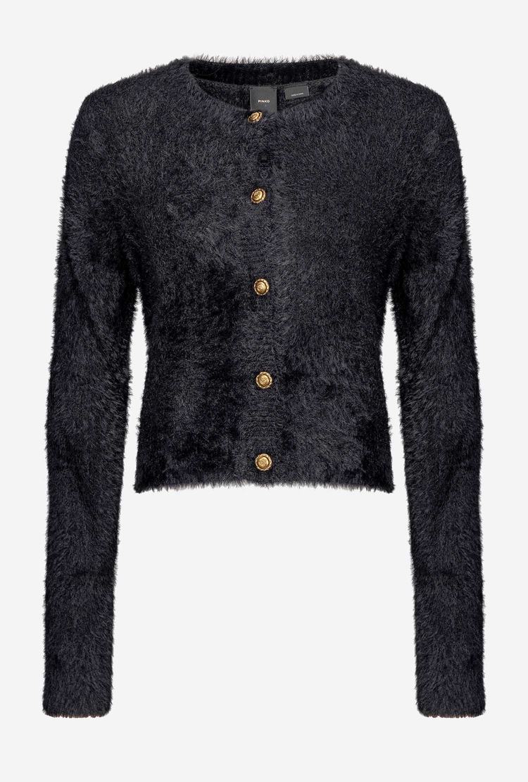 Women's Pinko Teddy Cardigan Black | Australia-40136259