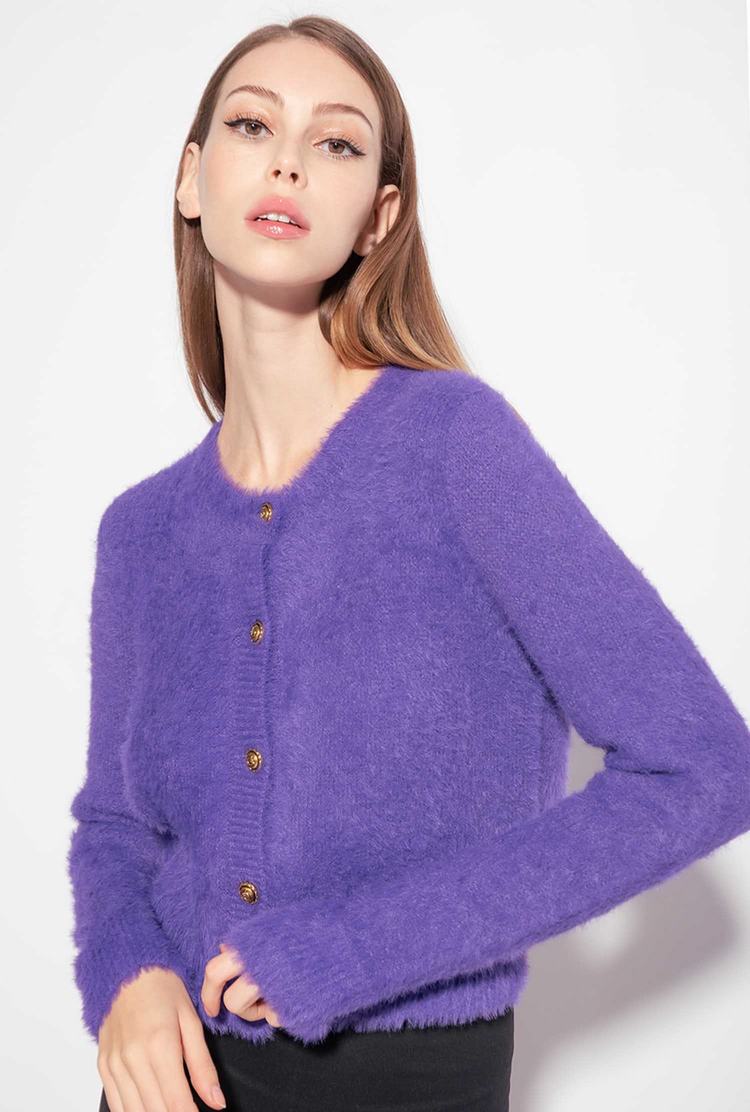 Women's Pinko Teddy Cardigan Purple | Australia-94152379