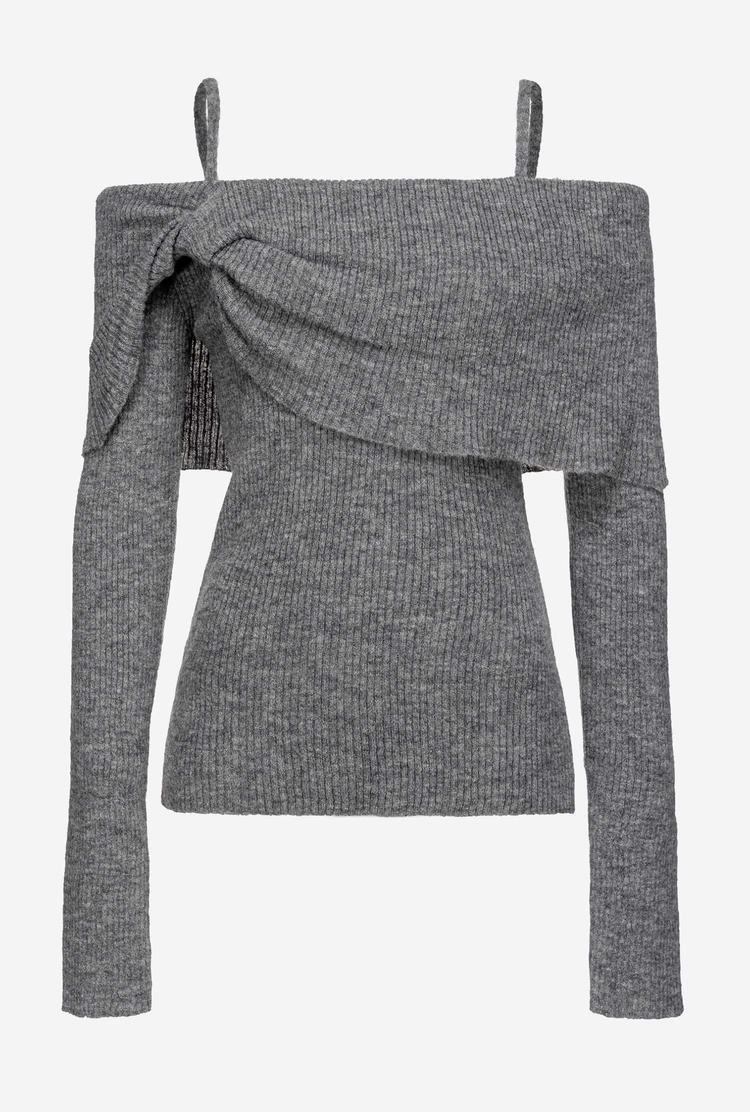 Women's Pinko Thin Shoulder Straps Sweaters Grey | Australia-62913589