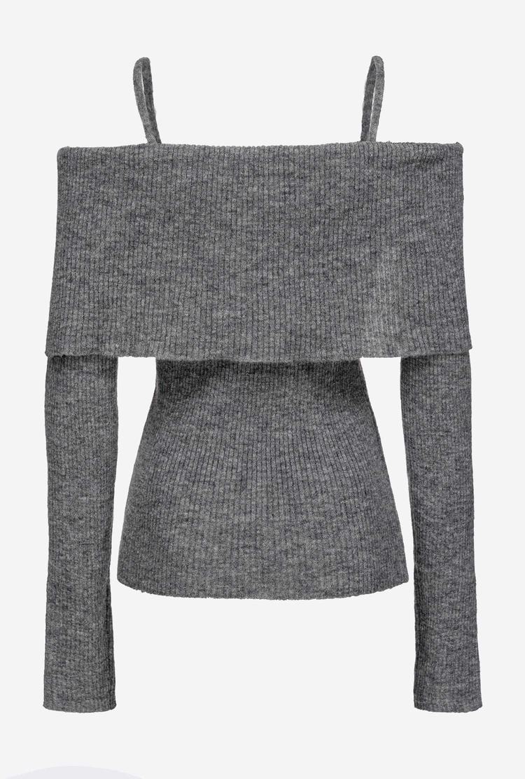 Women's Pinko Thin Shoulder Straps Sweaters Grey | Australia-62913589