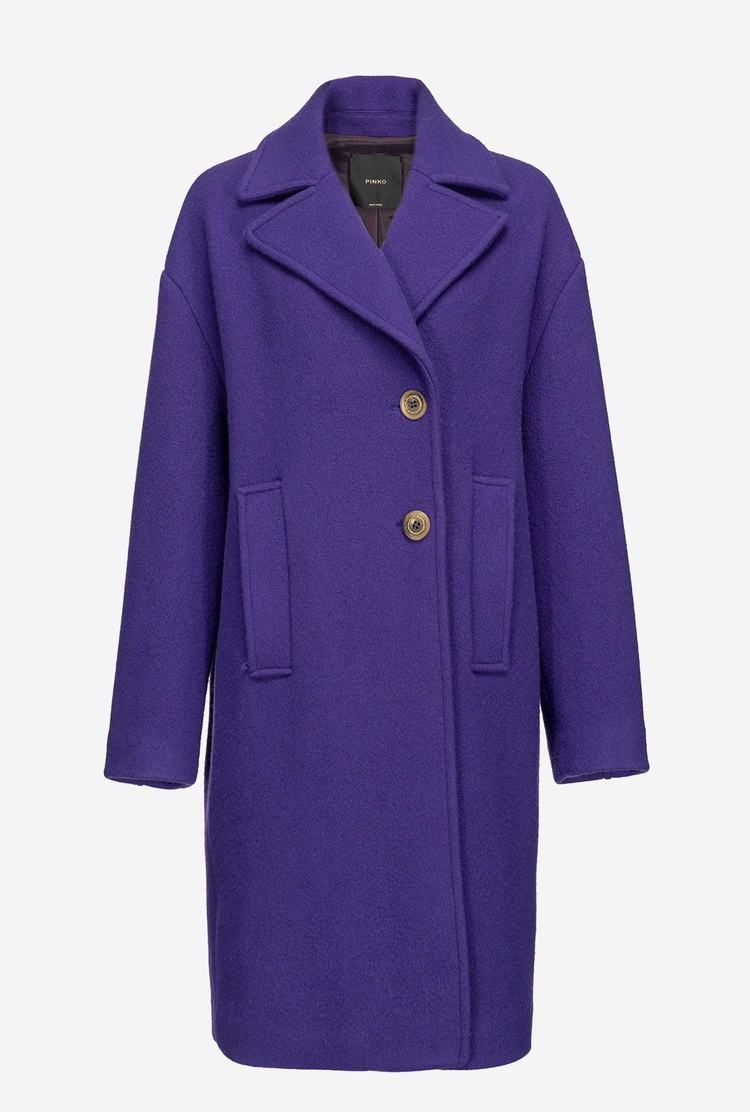 Women's Pinko Washed Cloth Coats Purple | Australia-07139689