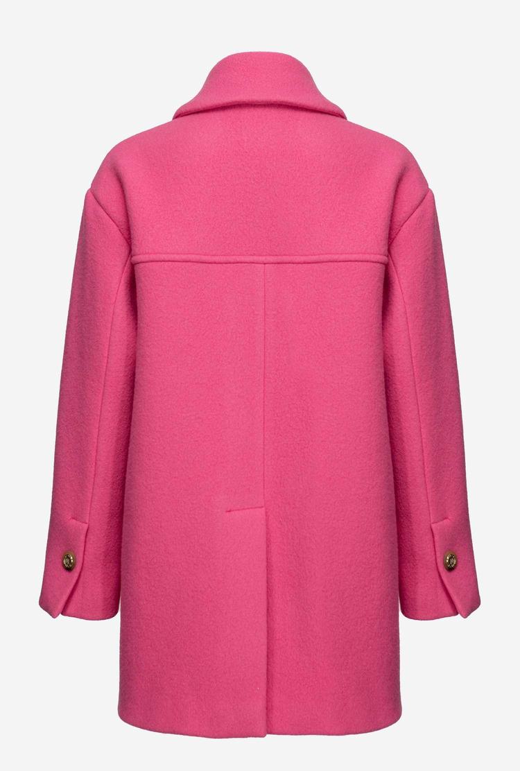 Women's Pinko Washed Cloth Coats Red | Australia-79215489