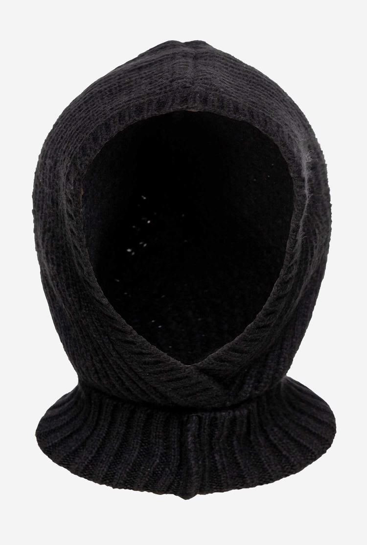 Women\'s Pinko Wool Balaclava Beanie Black | Australia-46250979