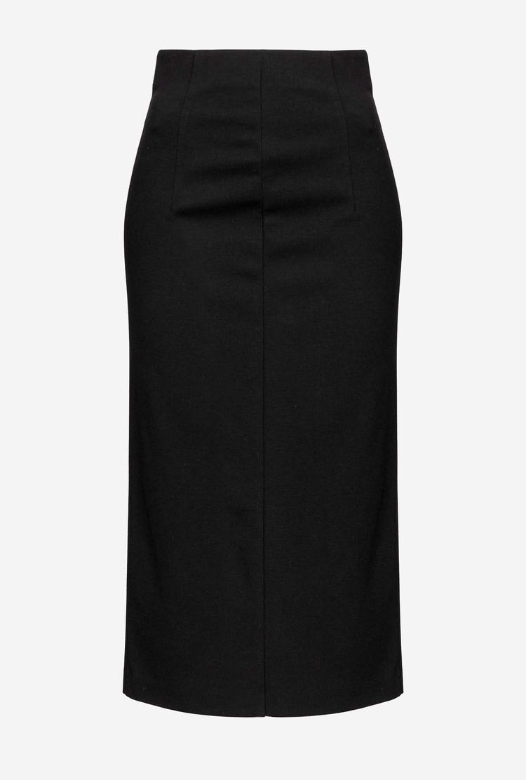 Women's Pinko Zip Skirts Black | Australia-42613089