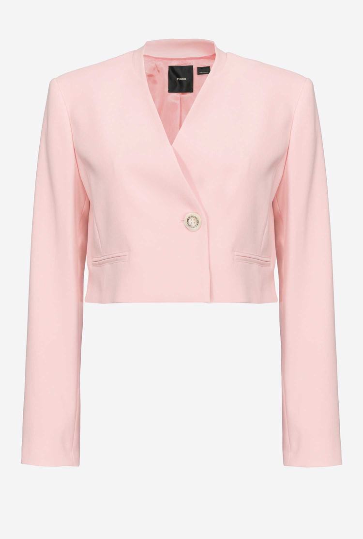 Women's Pinko Cropped Blazers Rose | Australia-94860719