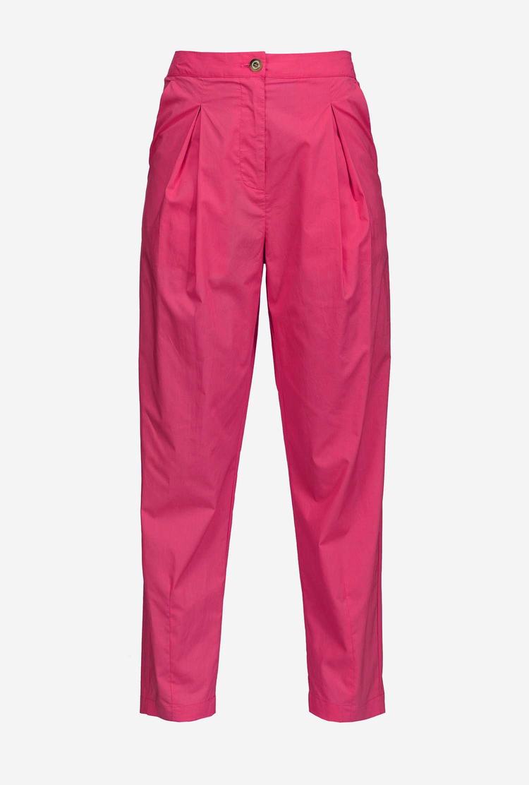 Women's Pinko Darts Pants Burgundy | Australia-01285349