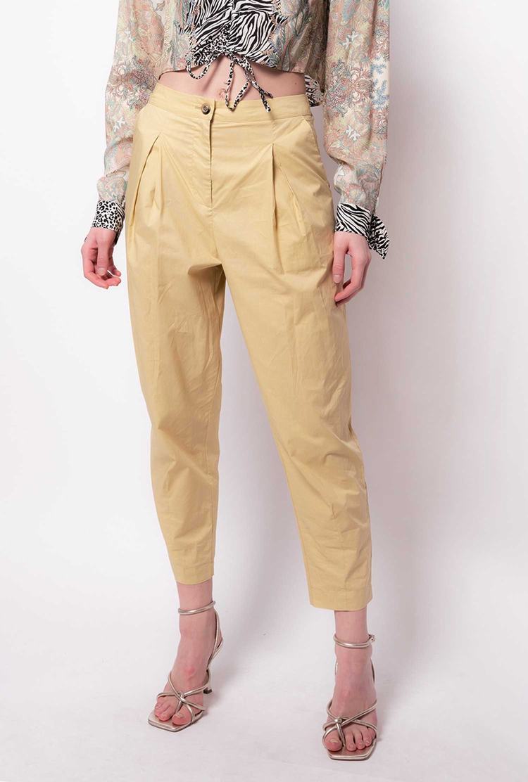 Women's Pinko Darts Pants Cream | Australia-85304279