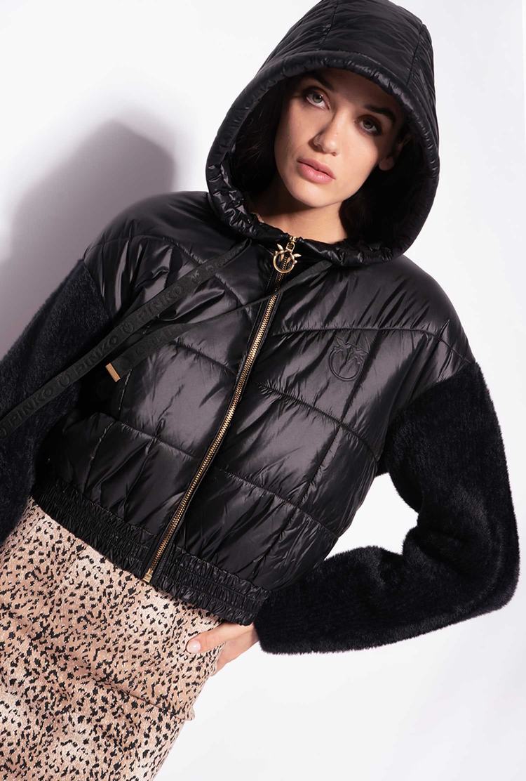 Women's Pinko Faux Fur Jackets Black | Australia-36918579