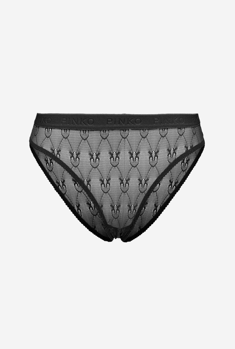 Women's Pinko Lace Slip Lingerie Black | Australia-78063499