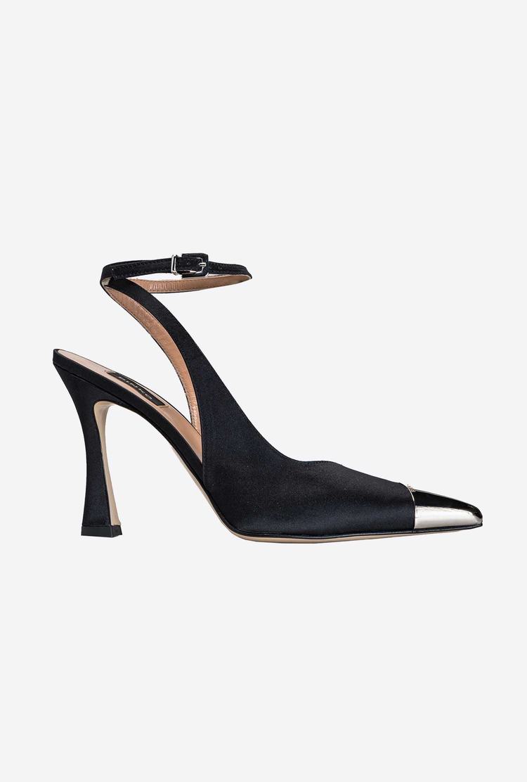 Women's Pinko Metal Toe Heels Black | Australia-25714369