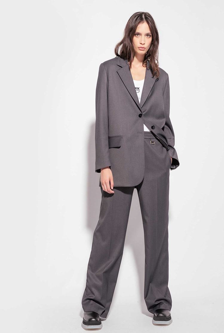 Women's Pinko Oversized Blazers Grey | Australia-71650299