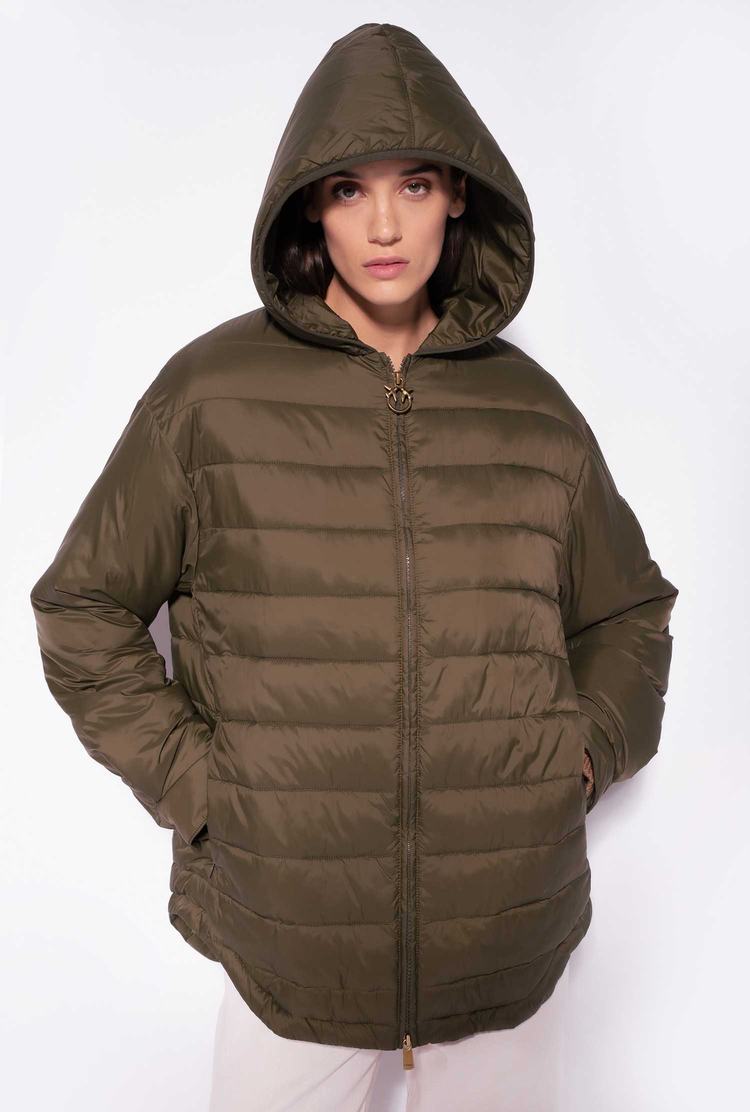 Women's Pinko Padded Technical Canvas Jackets Green | Australia-79154239