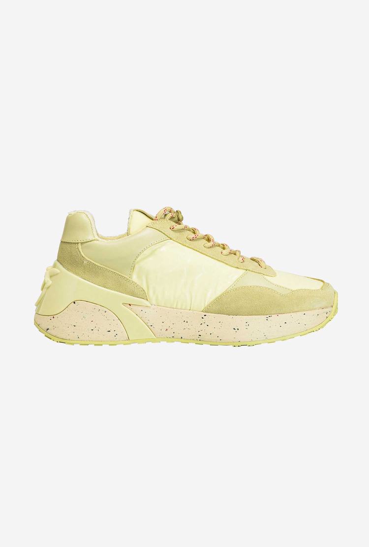 Women's Pinko Recycled Sneakers Light Yellow | Australia-65378149