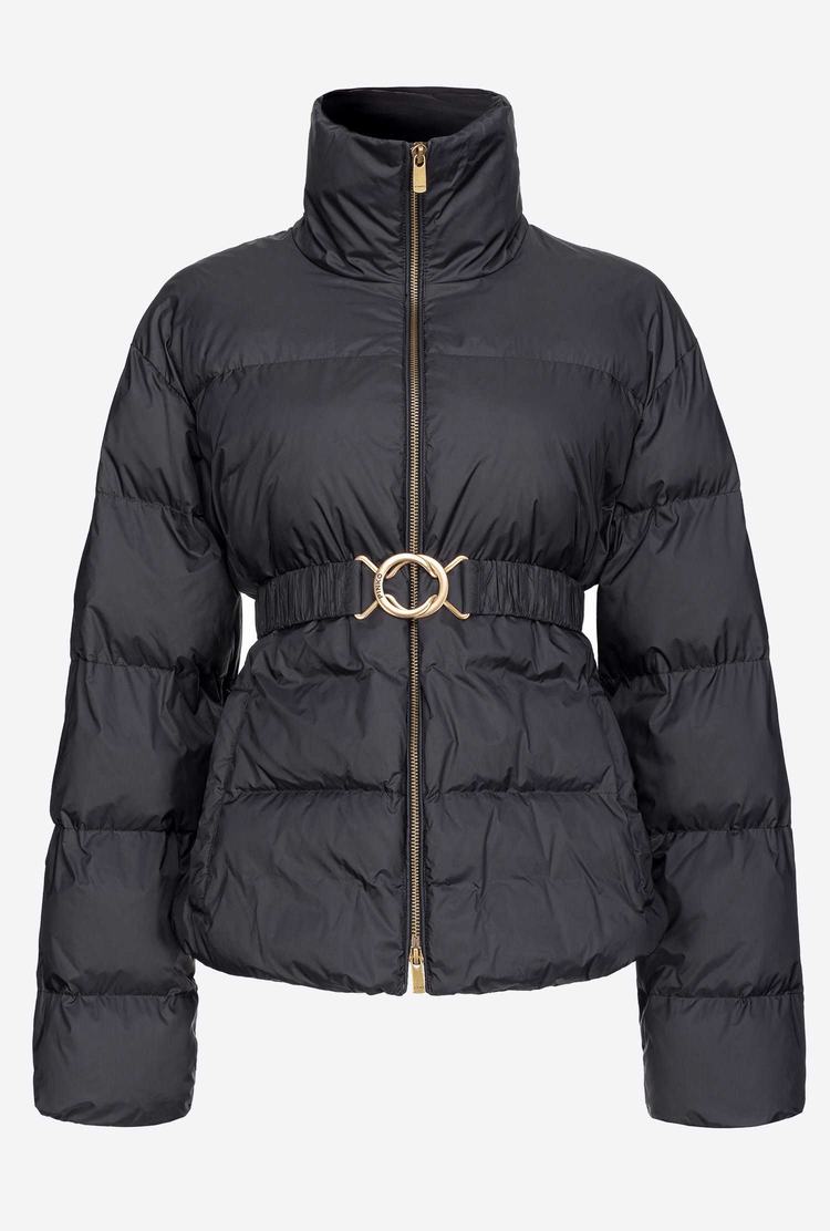 Women's Pinko Short Down Jackets Black | Australia-89274609