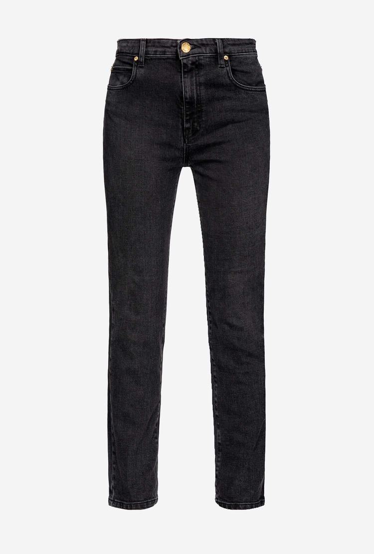 Women's Pinko Skinny Black Denim Jeans Black | Australia-01234799