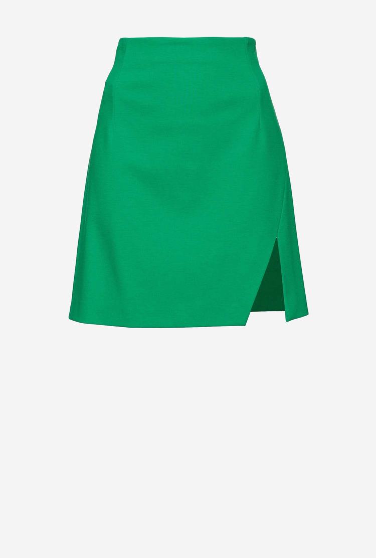 Women's Pinko Slit Skirts Green | Australia-12406739