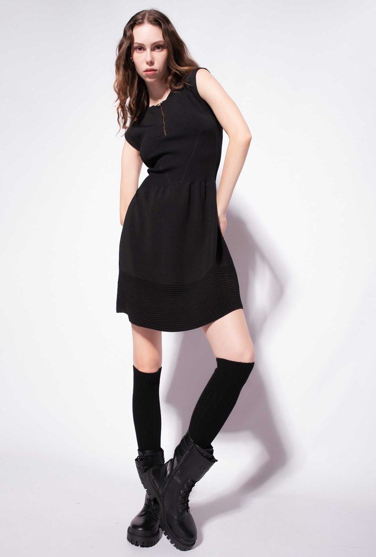 Women's Pinko Zip Dress Black | Australia-95164729