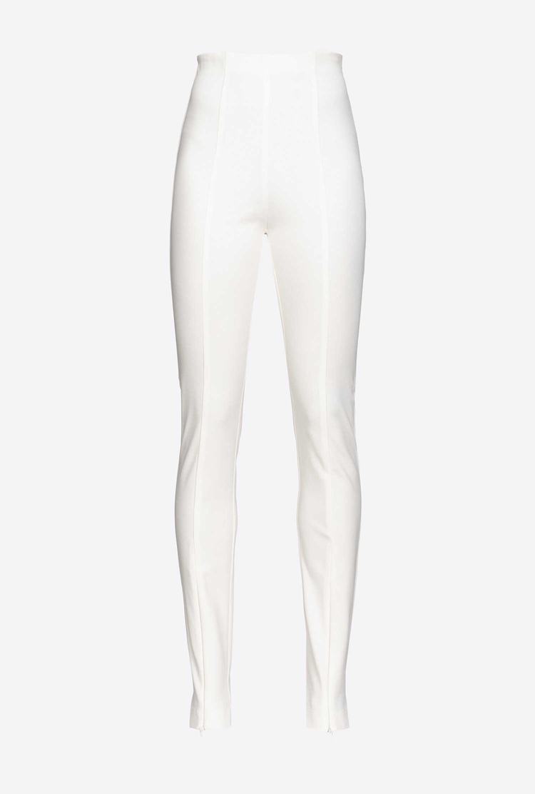 Women's Pinko Zip Pants White | Australia-03541969